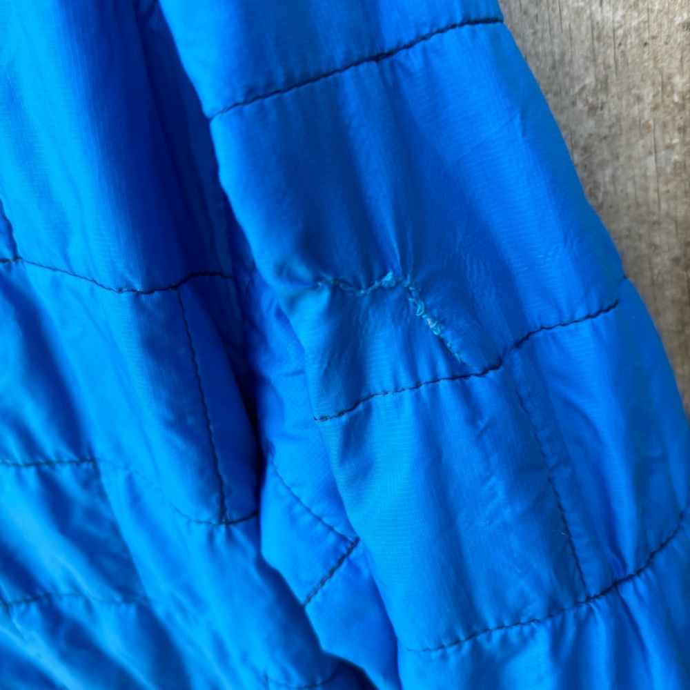 Patagonia Kids Full Zip Blue Quilted Nano Puff Jacket Size Large 12 - Picture 2 of 14